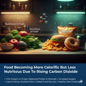 Food becoming more calorific but less nutritious due to rising carbon dioxide