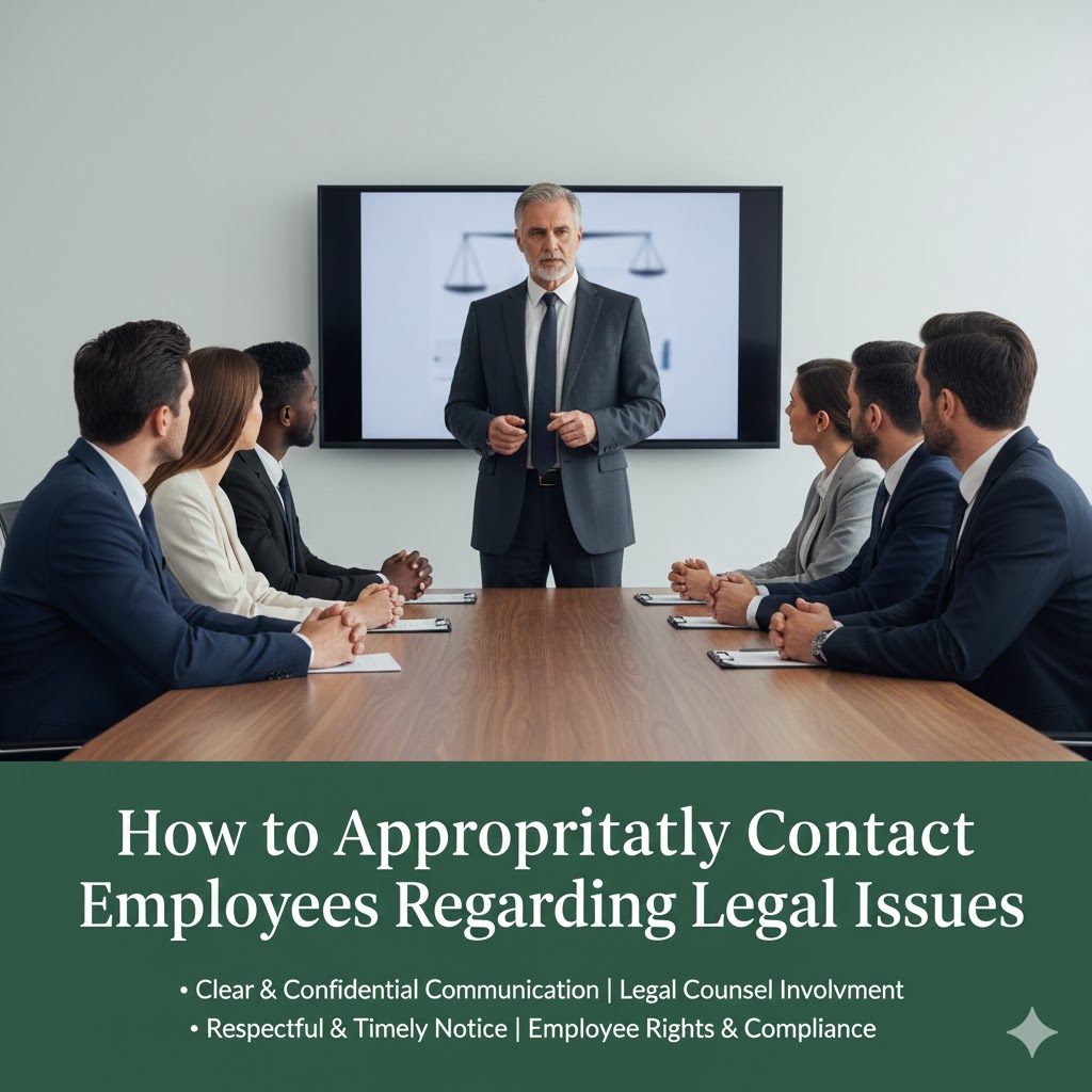 Best Practices for Contacting Employees About Legal Matters