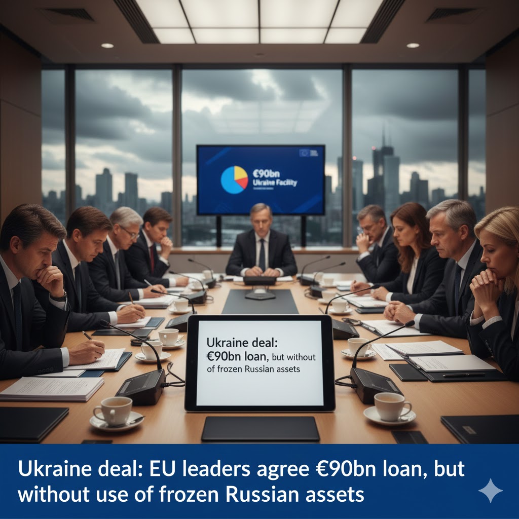 Ukraine deal: EU leaders agree €90bn loan, but without use of frozen Russian assets
