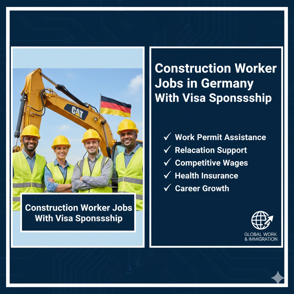 Construction worker Jobs in Germany with Visa sponsorship